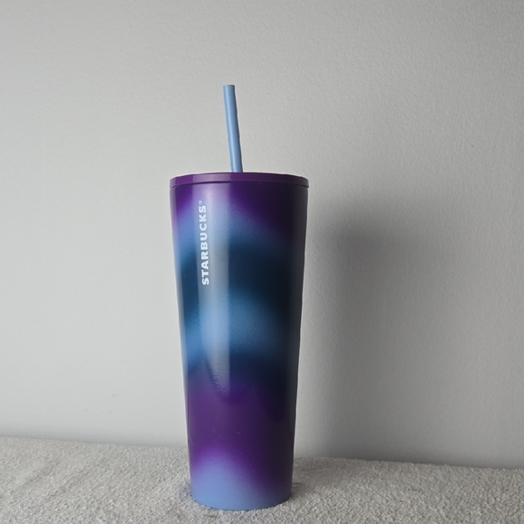 Starbucks Other - Starbucks Gradient Purple and Blue Tumbler with Straw